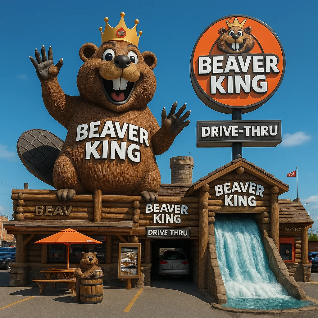 Concept art for a Beaver King restaurant